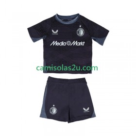 Camisolas de futebol Feyenoord Rotterdam Criança Equipamento Alternativa 2025/26 Manga Curta